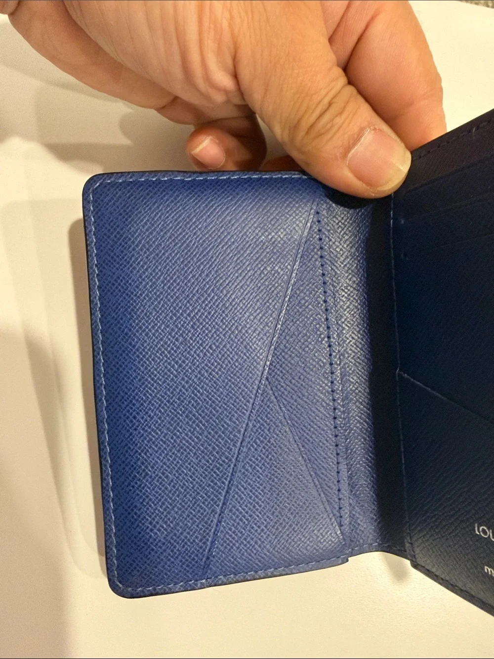 Louis Vuitton Taigarama Cobalt Pocket Organizer